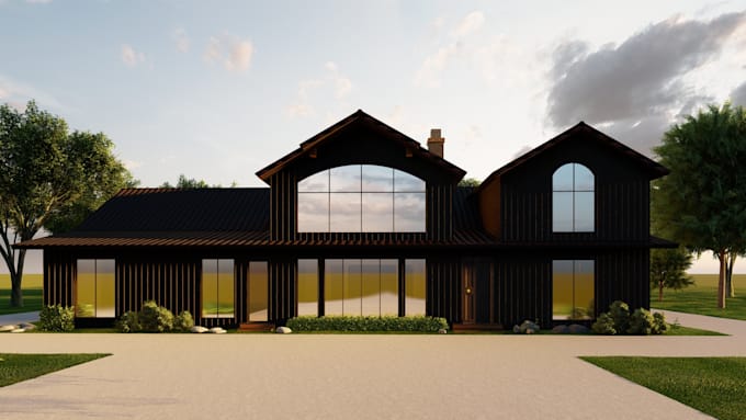render architectural floor plans, 3d interior and exterior