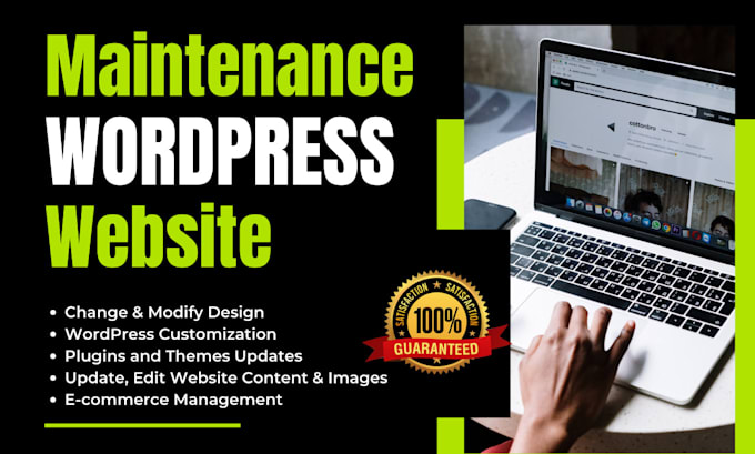 do wordpress website maintenance, support and update wordpress website