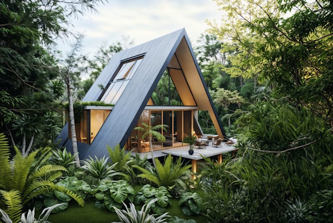 design villa, bungalows, resort and render with d5