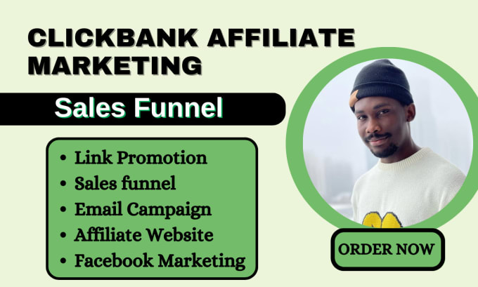 Clickbank affiliate marketing sales funnel or Landing Page