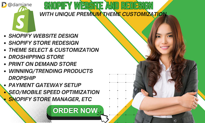 Best Deals! I will shopify website design, shopify customization, shopify dropshipping, shopify SEO  for $80