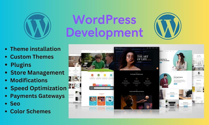build wordpress website design and website development