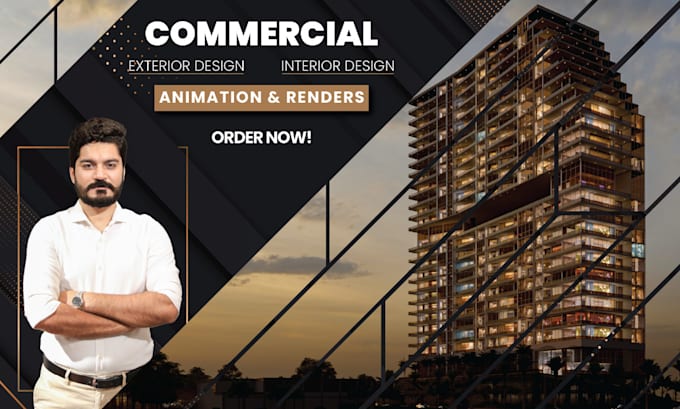 3d model and render your commercial real estate concept