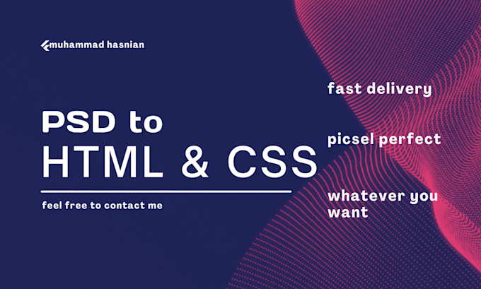 Convert figma to html css psd to html landing page by Hasnaindevelope ...