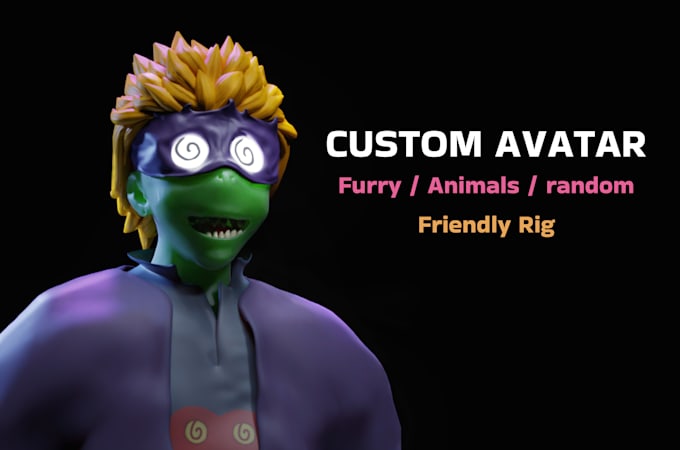 Make custome 3d character avatar for vrchat or vtuber by Fooy_me | Fiverr