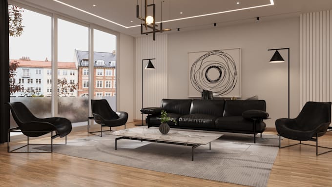 create photorealistic 3d views in interior spaces