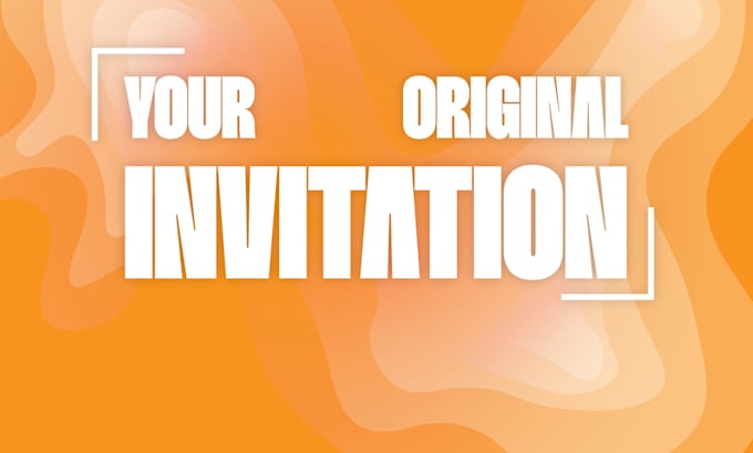 design an invitation graphics for your event