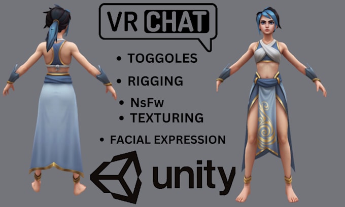 Create a vrchat avatar, vr character, vrc avatar, vtuber by Constance ...