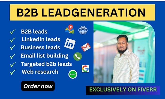 do b2b lead generation, web research and email list building