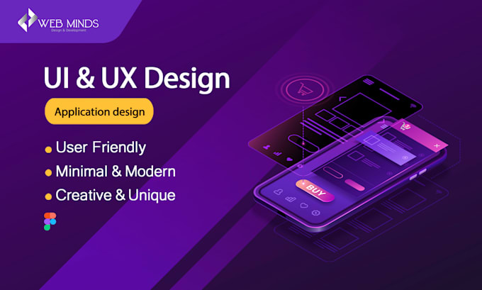 Do professional figma ui ux design for mobile app design by Webminds ...