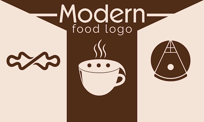 design flat food logo