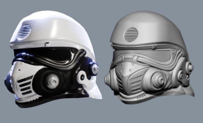 Modèle 3D de modèle de cosplay de masque ou de casque pour l'impression 3D