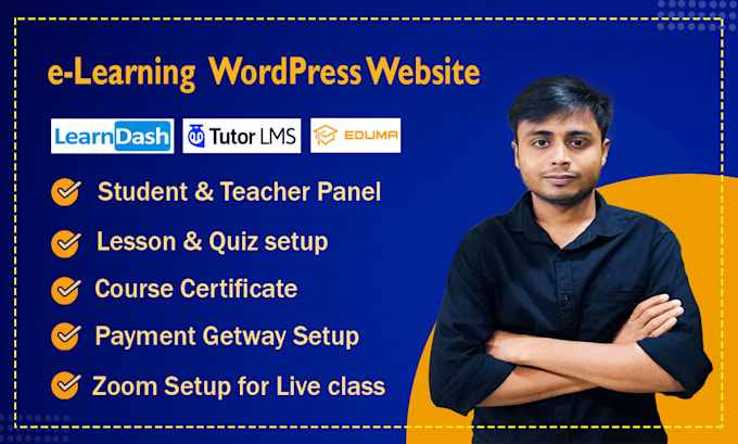 build course selling lms website using learndash, eduma, tutor lms