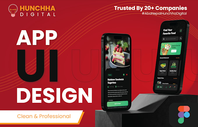 Design ui ux for your mobile app by Hunchha_digital | Fiverr image.