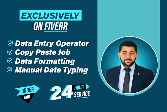 Do excel data entry jobs and copy paste work by Annusbinzia | Fiverr