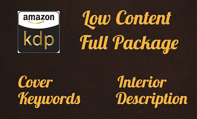 design kdp low content book and cover, kdp interior