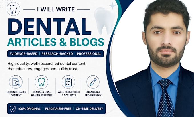 write evidence based dental articles and blog posts