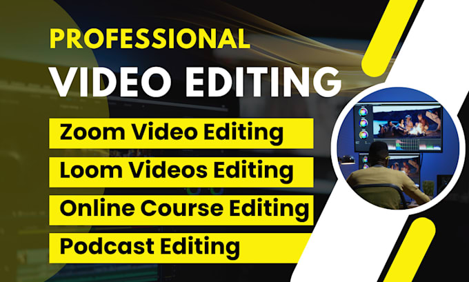 do zoom, webinar, loom, online course video editing