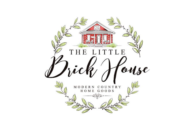 farmhouse style home boutique logo
