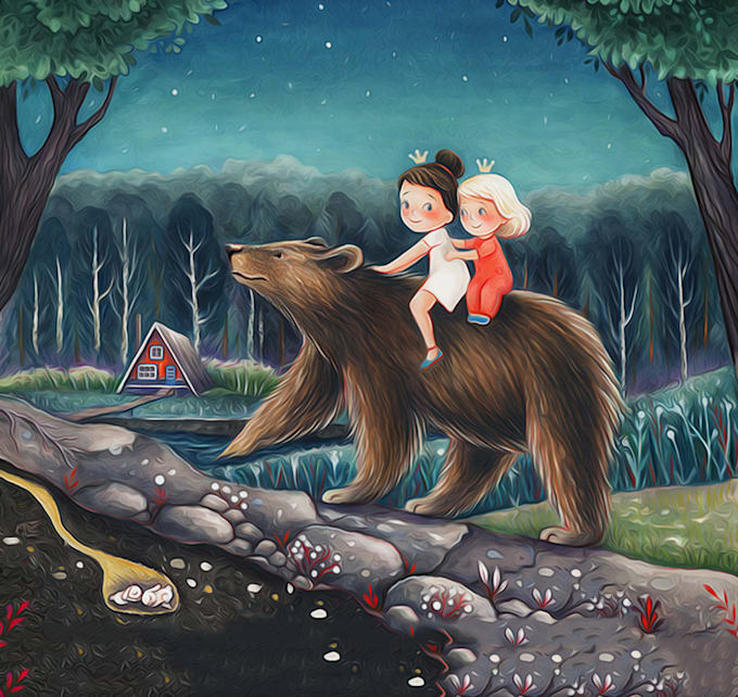 Create children story book illustration by Devinmichel Fiverr