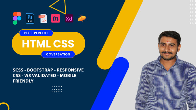 convert psd to html figma to html responsive website