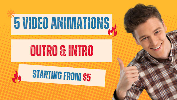 create logo animation or youtube intro and outro video