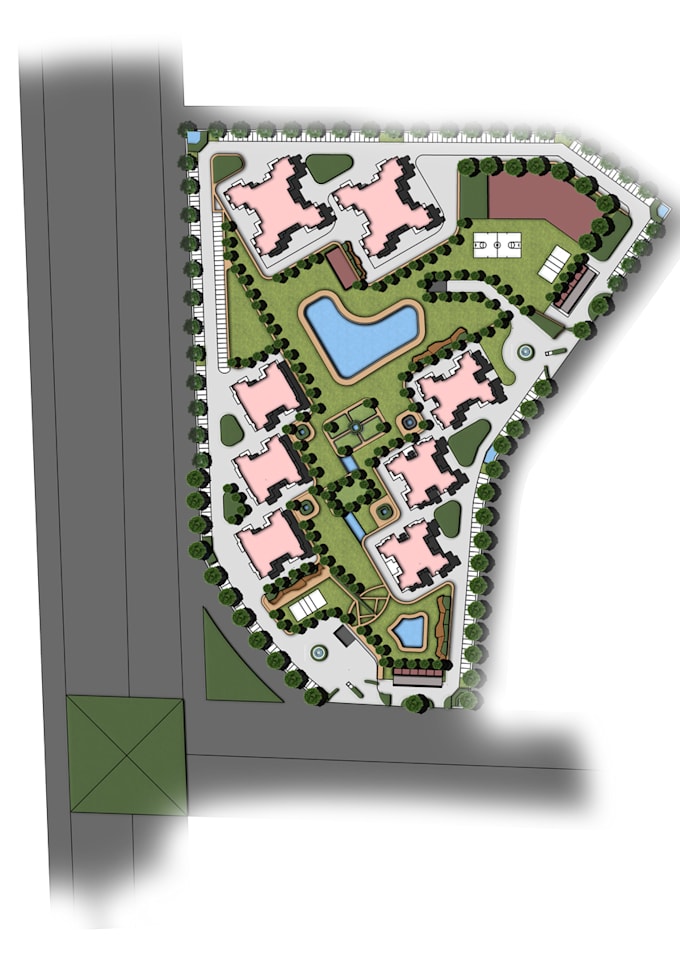 Provide top notch 2d rendered plans in photoshop by Versha_agarwal | Fiverr