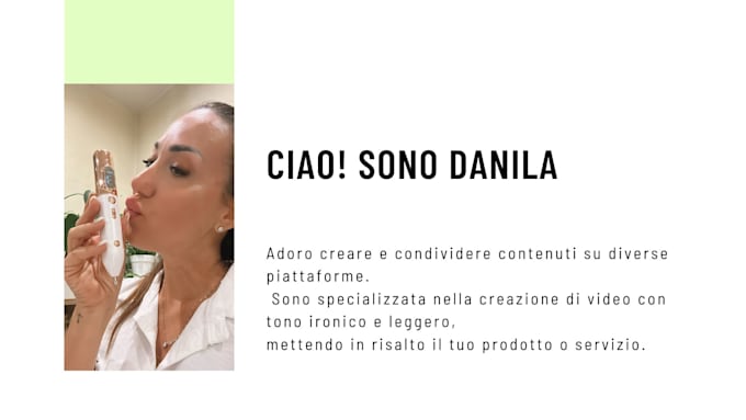 create ugc tiktok ads  or instagram engaging content in italian