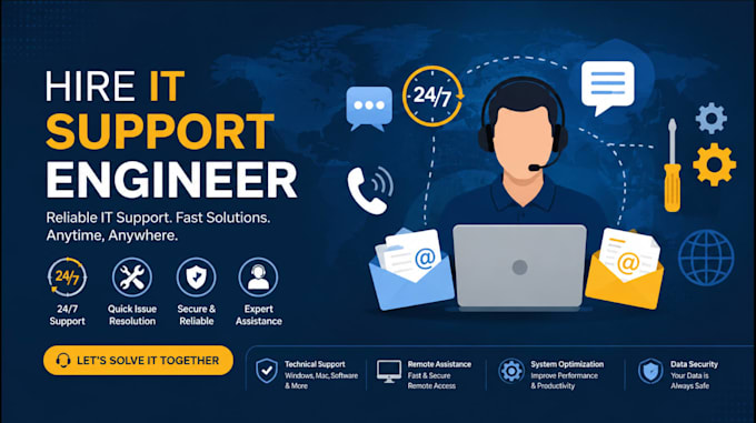 provide remote IT technical support, windows troubleshooting and helpdesk