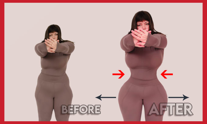 reshape your body, slimming or retouch images in photoshop