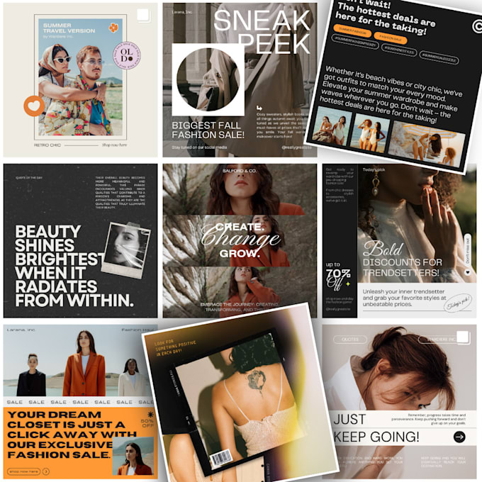 craft custom canva instagram templates for an aesthetic feed
