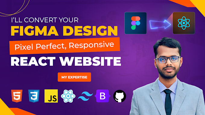 Convert your figma design to pixel perfect website by Armanahsanhabib ...