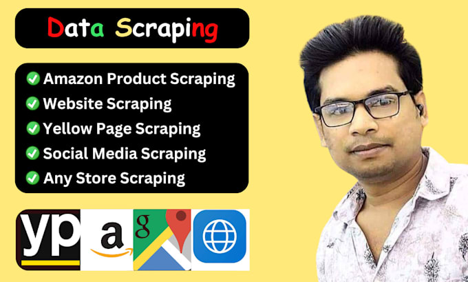 do yellow pages scraping, web scraping, amazon scraping, web scraper in 24 hours
