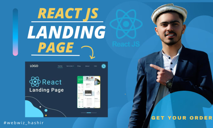 Develop landing page and single page website using react js by Webwiz
