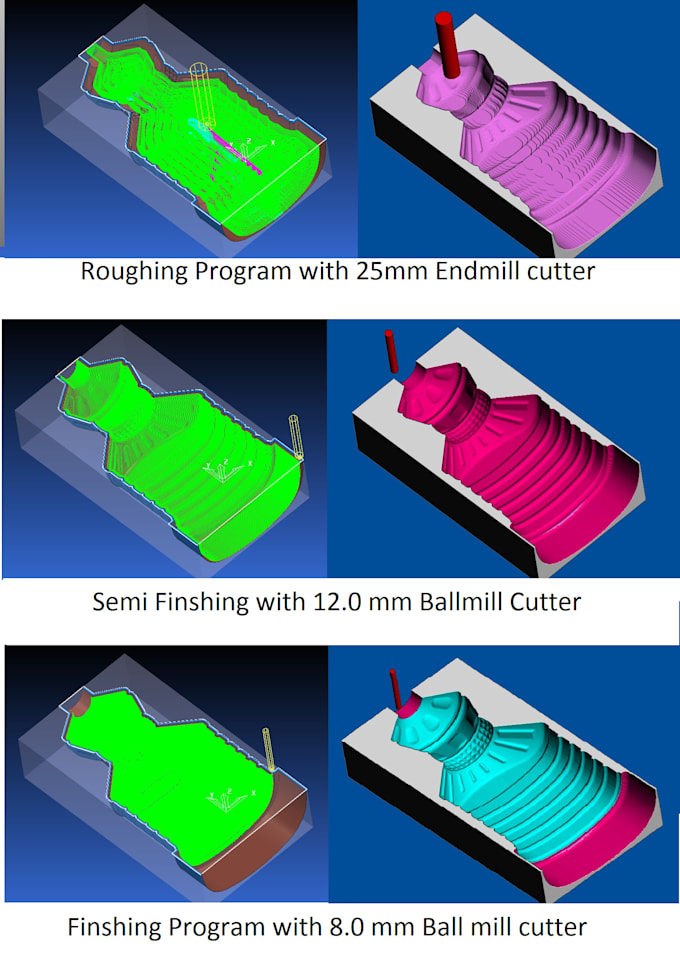 do work on cam programing for cnc milling machines