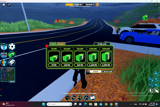 give jailbreak cash prices in desc