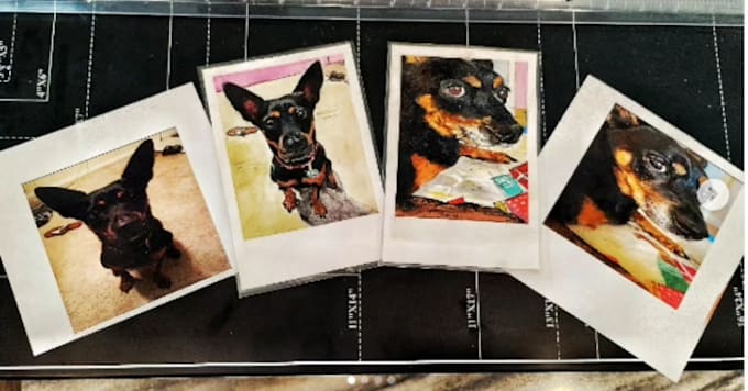 make your photos into physical, watercolor polaroids