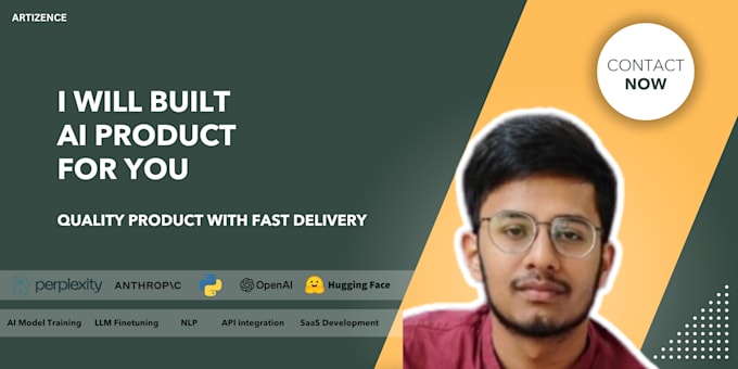 build ai product , ai saas website and models for you