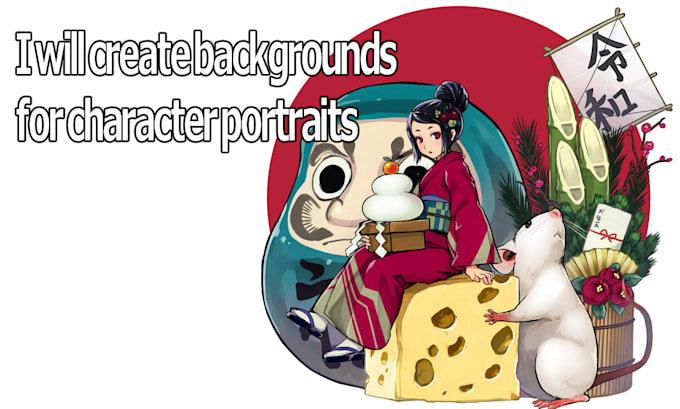 Create backgrounds for character portraits by Kasumikotonoha | Fiverr