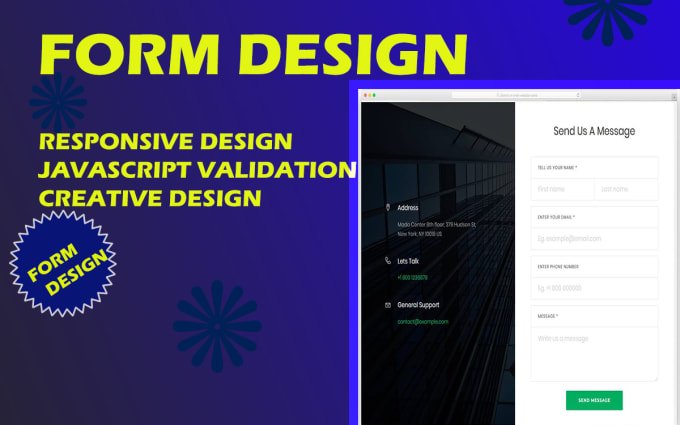 Create responsive html form, web form design by Mati077 | Fiverr