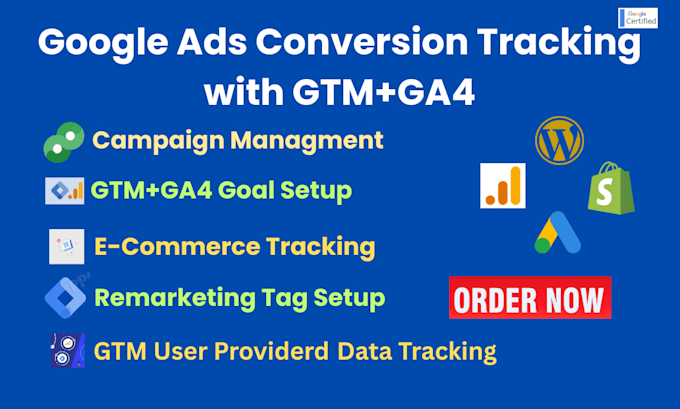 setup google analytics 4,ga4 ecommerce, conversion tracking by gtm