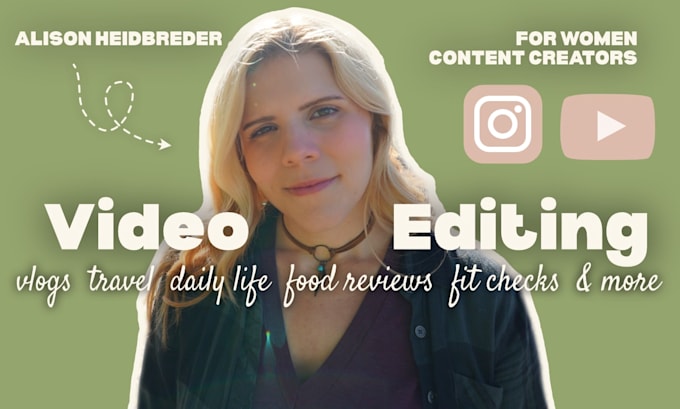 edit youtube videos for women content creators