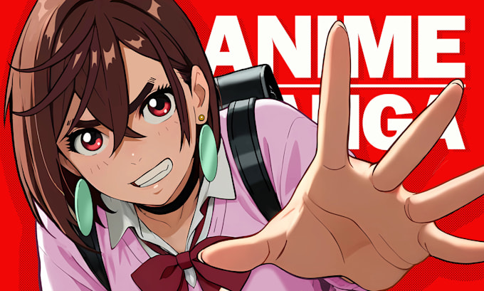 create stunning custom anime or manga art illustration