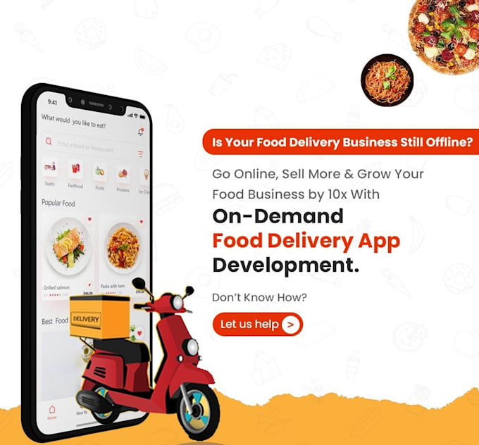 Do food delivery app, grocery app, food delivery website, restaurant taxi app by Hans_wagner