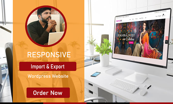 design import export website in wordpress for your business