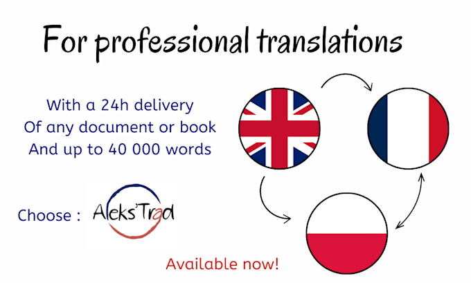 translate your text from french, polish or english