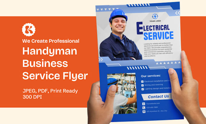 design flyer for handyman business service