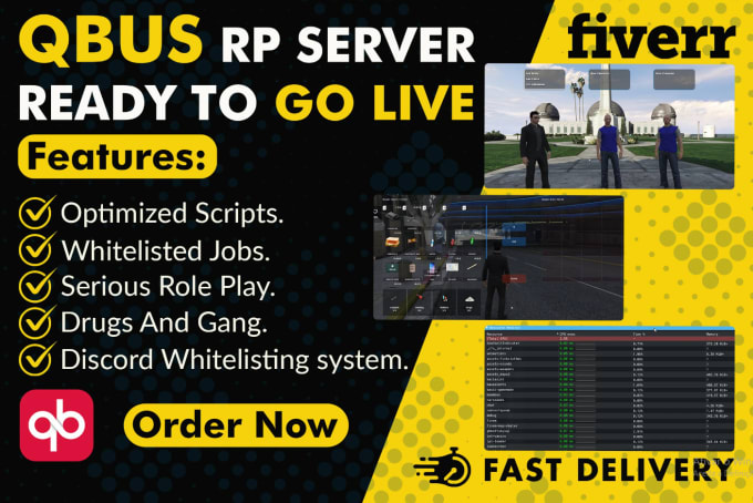 Create and configure your fivem qbcore server by Techworkstt | Fiverr