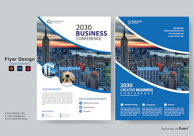 design professional print ready flyers and posters