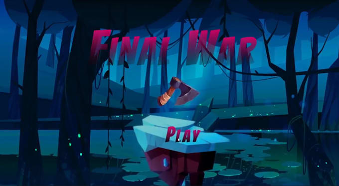 make UI design of game at unity with animation